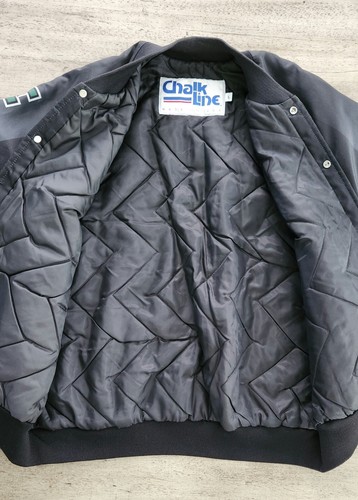 Vintage 90s Chalkline Philadelphia Eagles Fanimation Jacket Sz L Rare Black NFL - Picture 5 of 9
