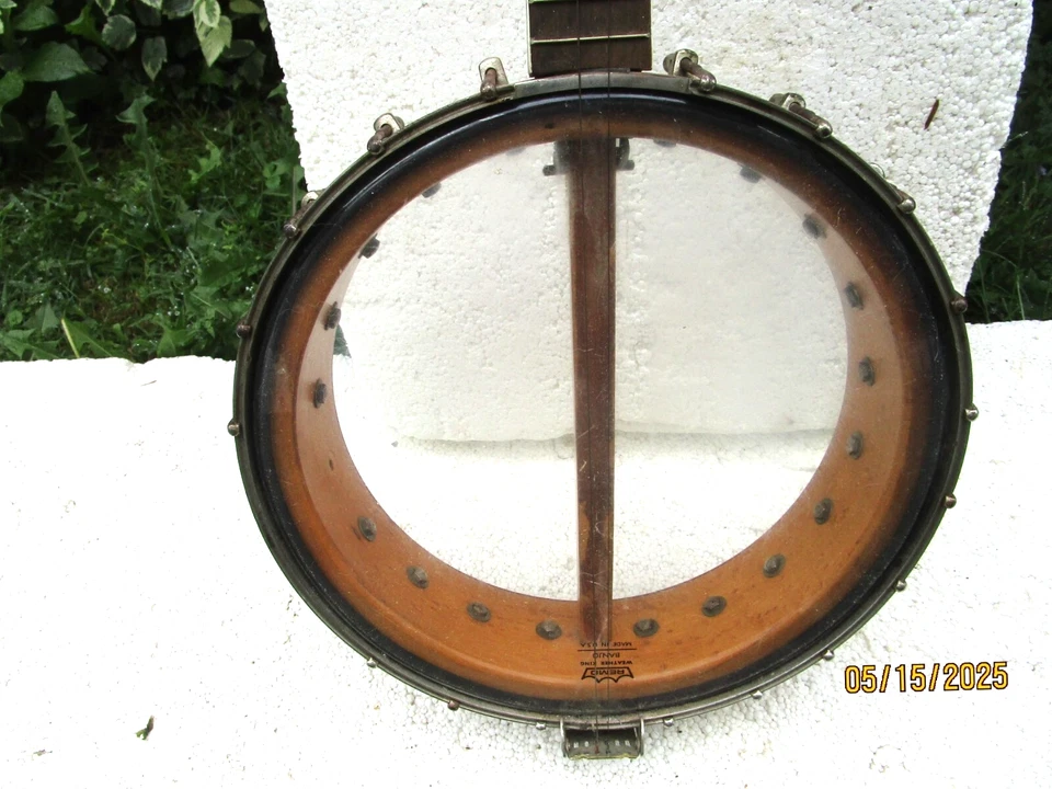 VINTAGE PERFACKTONE TENOR BANJO, 1920'S, 10 3/4" " HEAD, TONE RING - Image 3 of 4