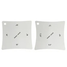 Guitar Fingerboard Fretboard Radius Gauge Measuring Tool Luthier Tools 2Pcs CR