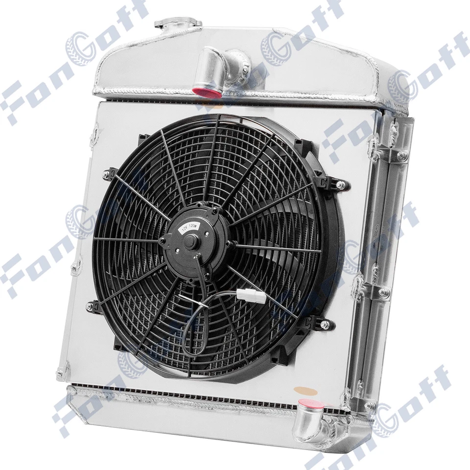 4 Rows Radiator Shroud Fan Fit 1947-49 Plymouth Deluxe /Chrysler New Yorker 5.3L — 第 2/4 张图片