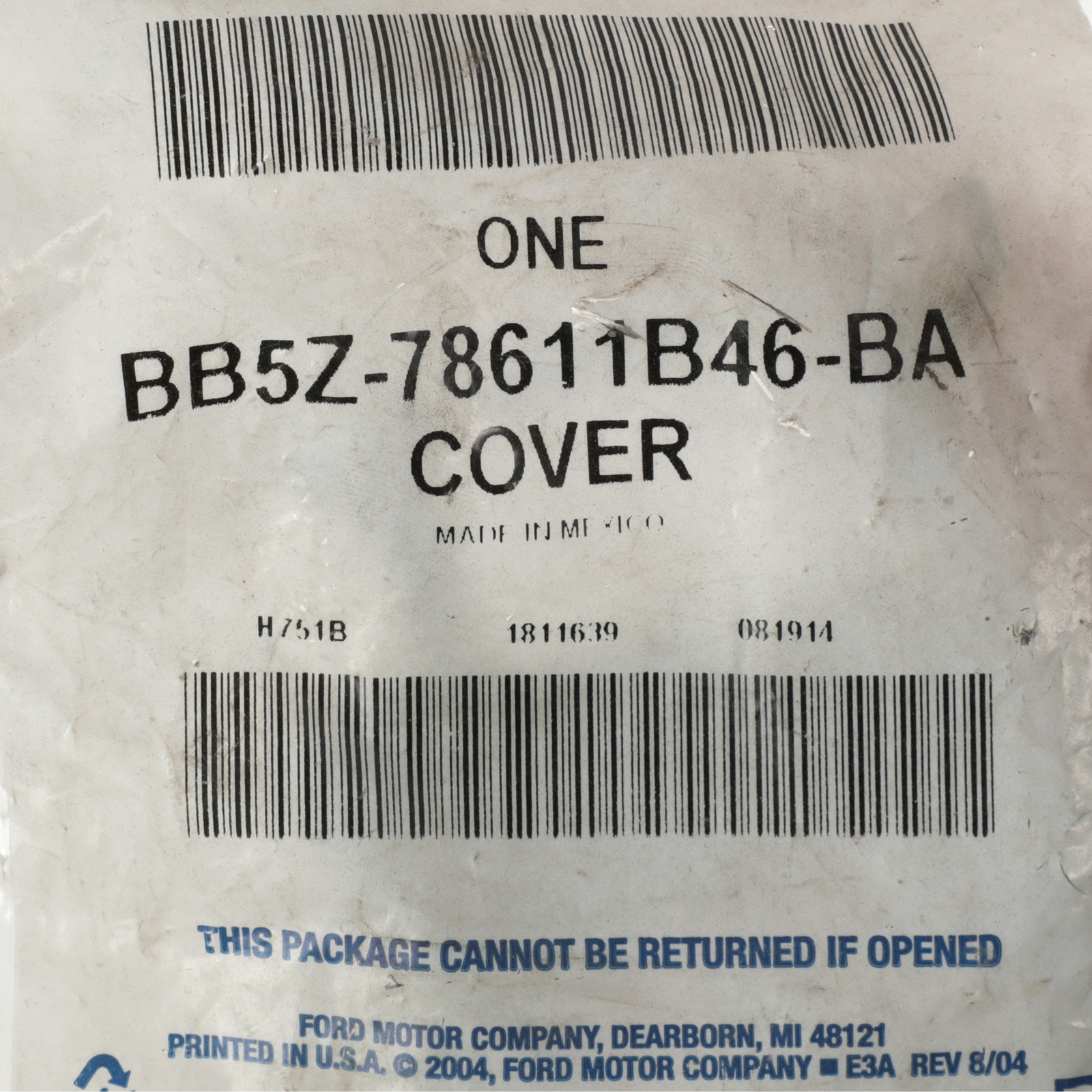 Ford OEM Seat Belt Bolt Cover Cap BB5Z78611B46BA Image 5 for sale