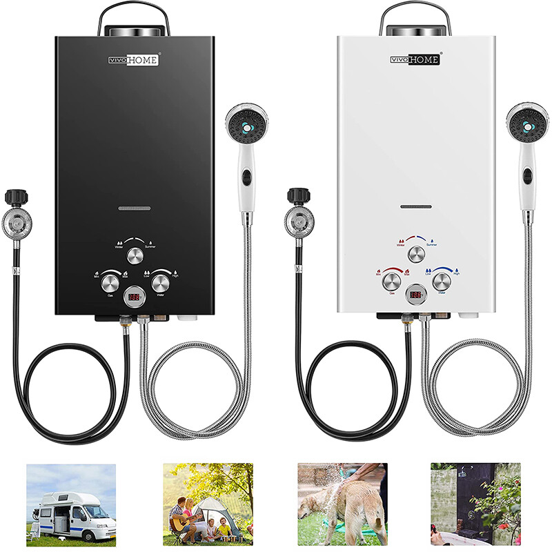 Portable 10L 2.64GPM Propane Gas Tankless Water Heater Digital Display RV  Camp | eBay