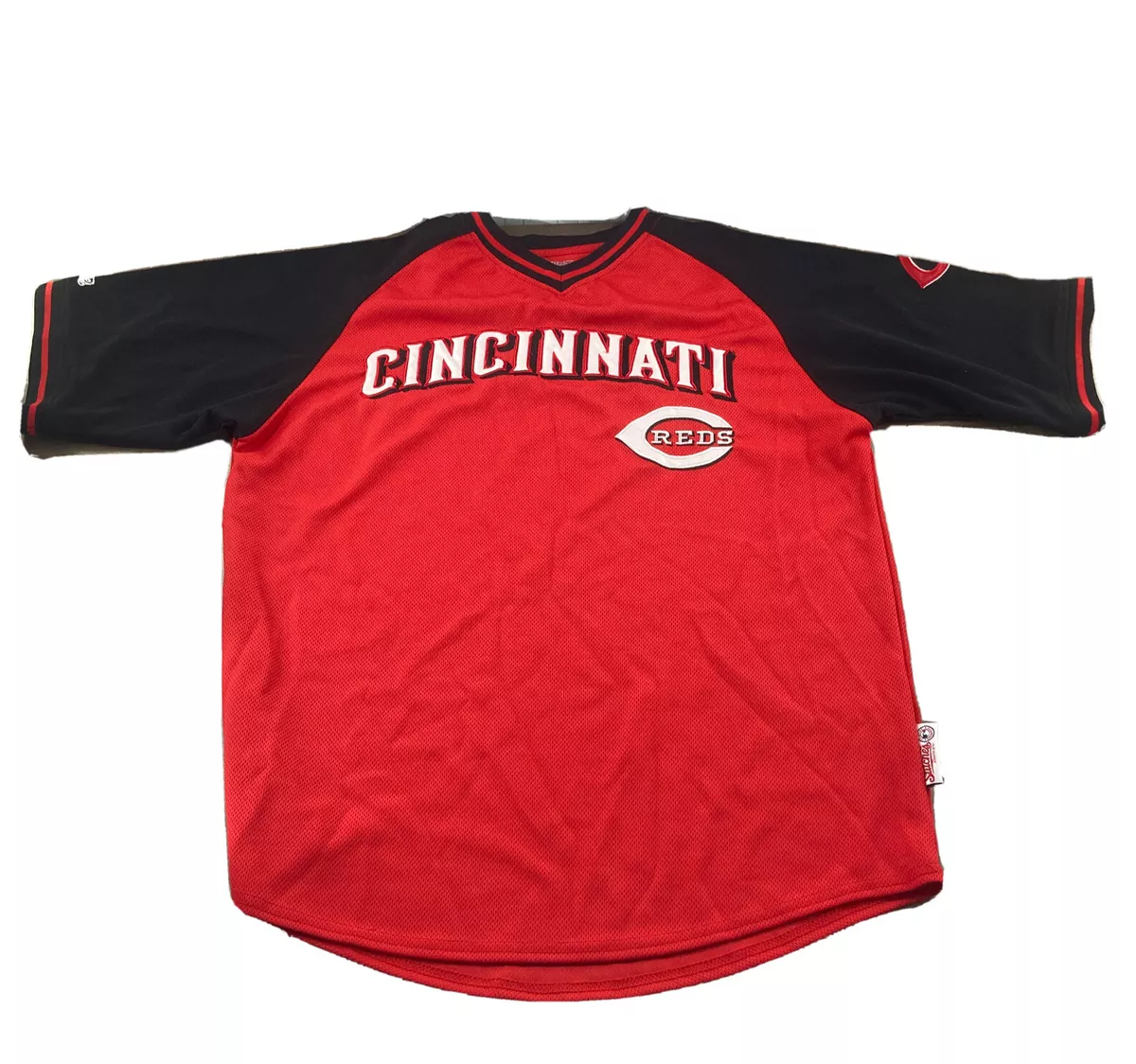 STITCHES Cincinnati Reds Baseball Jersey Size L LARGE Polyester eBay