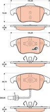Bremsbelagsatz Vorne für Audi A4 Allroad B8 8KH 8K2 Avant 8K5 A5 8T 07-17