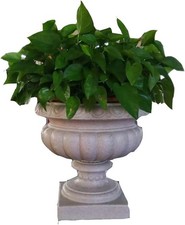 ABS Plastic Precast Concrete Flower Pot Planter Molds Reazone Outdoor White 