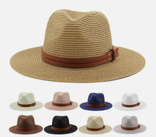 Strohhut Panama Sonnenhut Herren Damen Stroh Panamahut Hut Sommer Gärtnerhut Neu