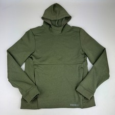 NOBULL Womens Size M Pullover Hooide Sweatshirt Green Made in USA