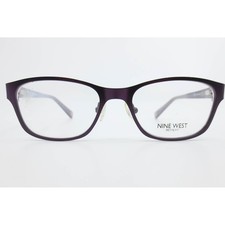 Nine West NW1057 505 Plum Purple Petite Fit Rectangular Eyeglasses 47-16-135