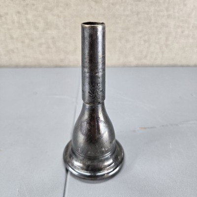Vintage Helleberg 7B Tuba Mouthpiece Silver-Plated