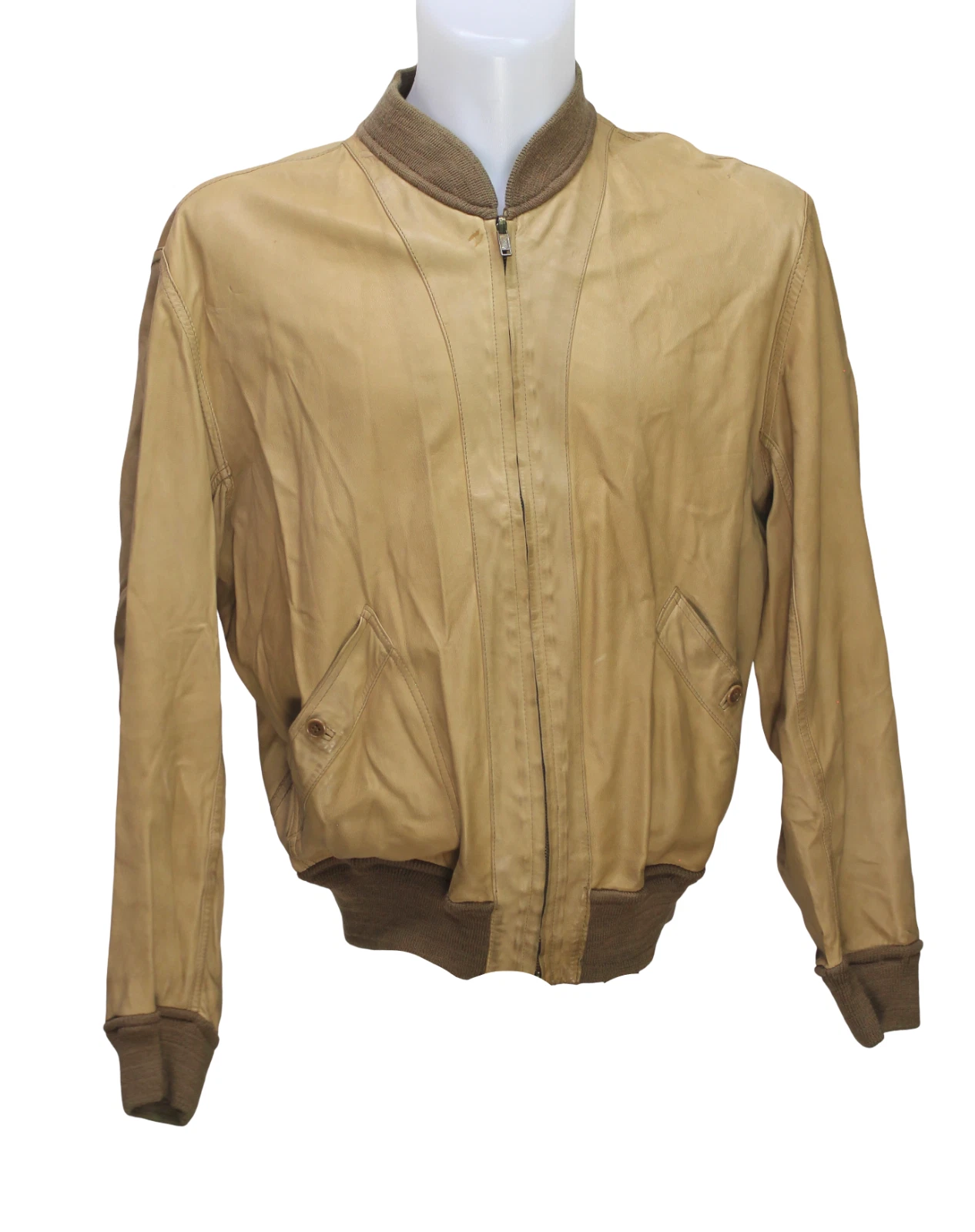 Bally of Switzerland Soft Leather Reversible Bomber Jacket Camel Italy Size 40 - product detail image 10