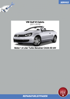 PDF VW Golf 6 Cabrio (11-16) Reparaturanleitung Motor 1,4 L Benziner 90Kw