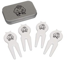'Chimpanzee Line Art' Golf Divot Tool / Repair Fork Gift Set (GO00089634)