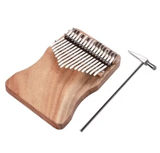 Kalimba 17 Keys Thumb Piano Portable Mbira Finger Piano with Tuning Hammer