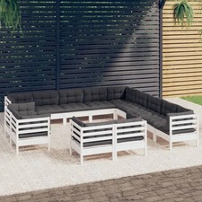 Garten Lounge Set Gartenm&ouml;bel Sofa Sitzgruppe 13-tlg. Kiefer Massivholz vidaXL