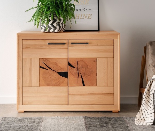 Sideboard Kommode 114Cm Massivholz Buche Kernbuche GeöLt Neu Ovp!!!-image
