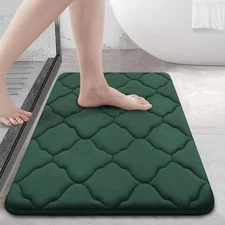 OLANLY Memory Foam Bath Mat Rug 24x16, Ultra Soft and Absorbent Bathroom Rugs...