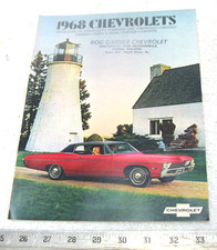 1968 Chevrolet Chevy Corvette Chevelle Nova Ii Camaro Original Sales Brochure 1968 Chevrolet Chevy Corvette Chevelle Nova Ii Camaro Original Sales Brochure