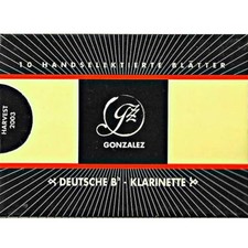 Gonzalez German Bb Clarinet Reeds Strength 2.5, Box of 10