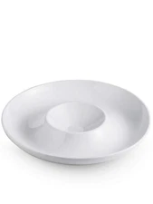 Porcelain Chip and Dip Serving Set Divided Serving Trays Appetizers and Chees...