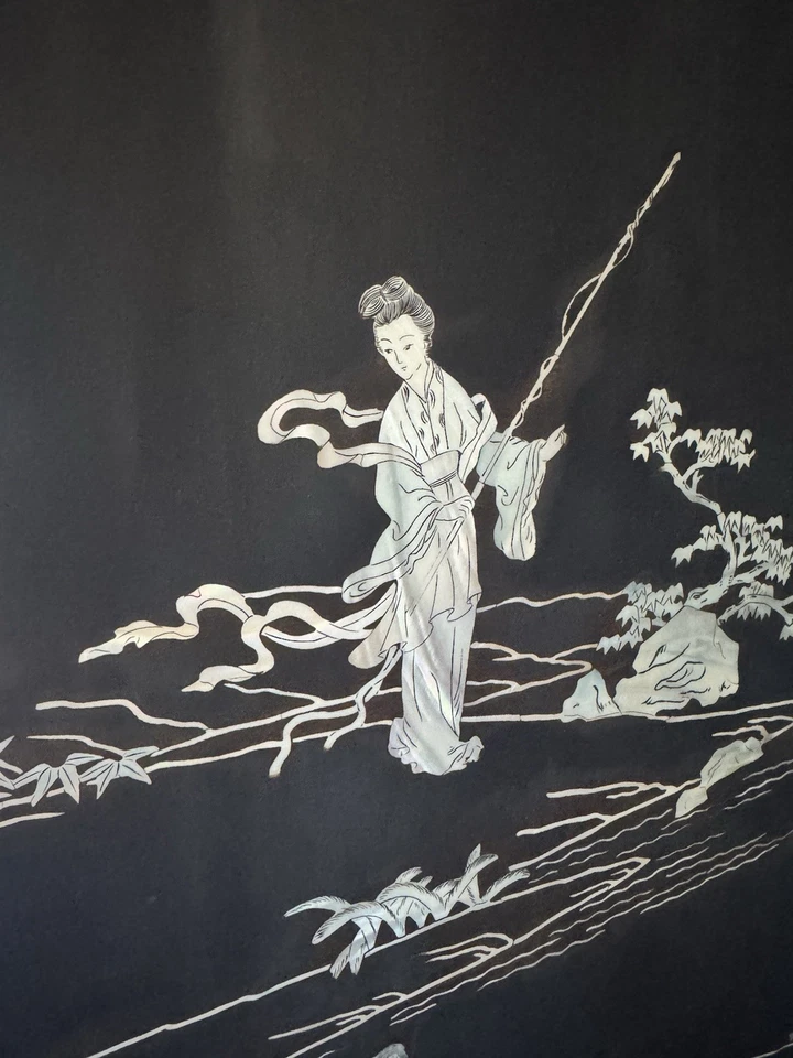 Vintage Asian Partition/Room Divider - Double Sided - Fairly Good Condition - Image 3 of 4