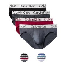 Calvin Klein Mens Microfiber Stretch Chromatic 4-Pack Hip Brief Underwear M L XL