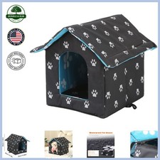 Portable Cat Shelter for Outdoor Use, Waterproof Oxford Cloth and Warm Interior