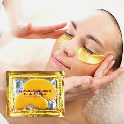 Crystal Collagen Gold Pearl Eye Mask Augenpads Anti Aging Feuchtigkeitsmaske NEU