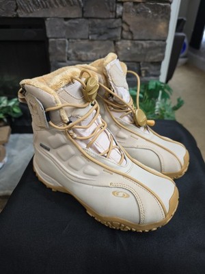 Salomon B52 TS GTX Winter Boots Women's 6 Thinsulate Gore-Tex Tan EUC