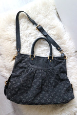 orig   LOUIS VUITTON   Tasche black Denim sch...