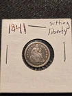 1841 Seated Liberty Silver Dime
