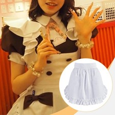 Women Waist Apron Fashion with Ruffled Edges for Kitchen Restaurant Waitress