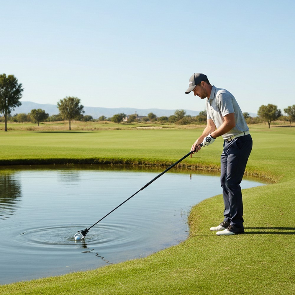 Golf Ball Retriever with Telescopic 15ft Reach | Ball Picker for Water Hazards