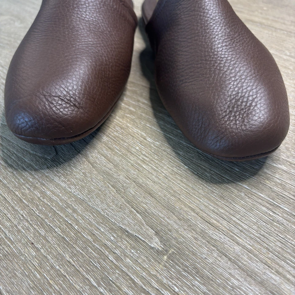 L.B. Zapatillas Evans Aristocrat Scuff para Hombre Cuero Marrón Cómodas - 13M Foto 4 de 4