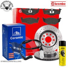 BREMBO Bremsensatz Sport Beläge  Ceramic + Bremsenreiniger vorne für BMW