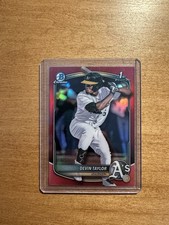 2025 Bowman Chrome Draft Devin Taylor Red Refractor /5 BDC-135 RC - RCO5