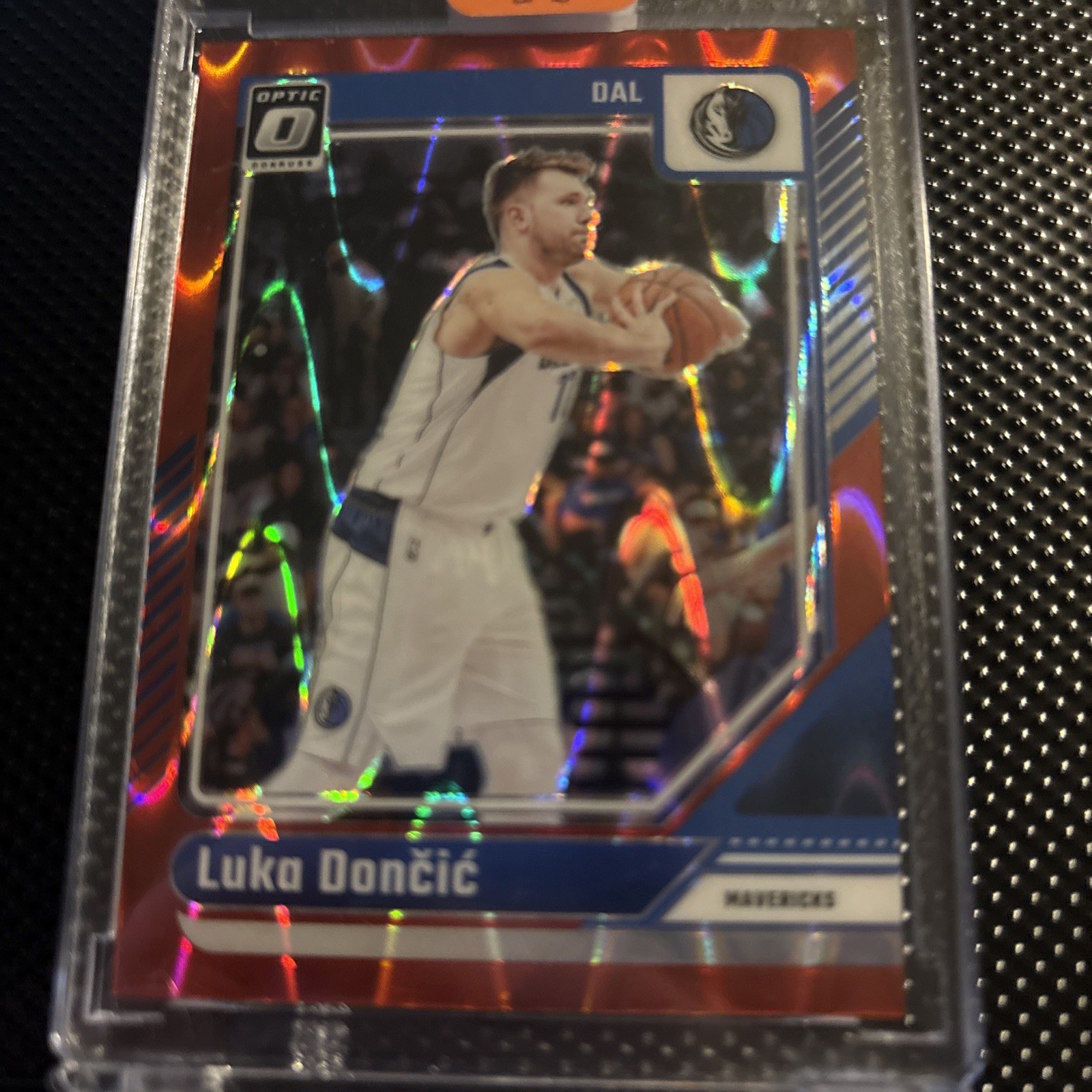 2024-25 Panini Donruss Optic LUKA DONCIC #214 Red Seismic Prizm044/ 149- Lakers
