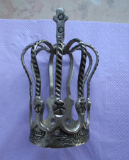 Kleine Dekokrone Metall mit Ornamenten  ca. 12 x 7x 5 cm