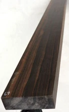 Macassar ebony wood lumber 3.1x36.4x0.98" EM67