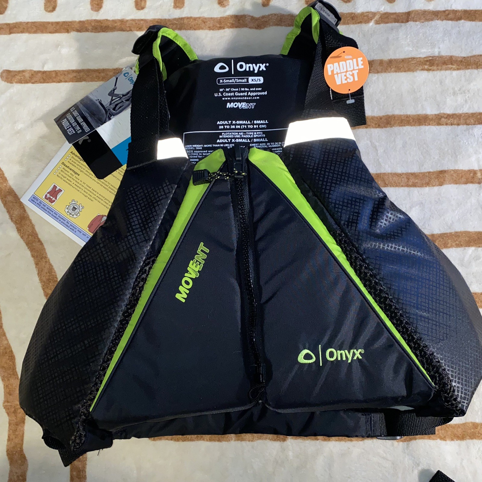Life Jacket Vest Adult Xs/s Uscg Approved Nwt
