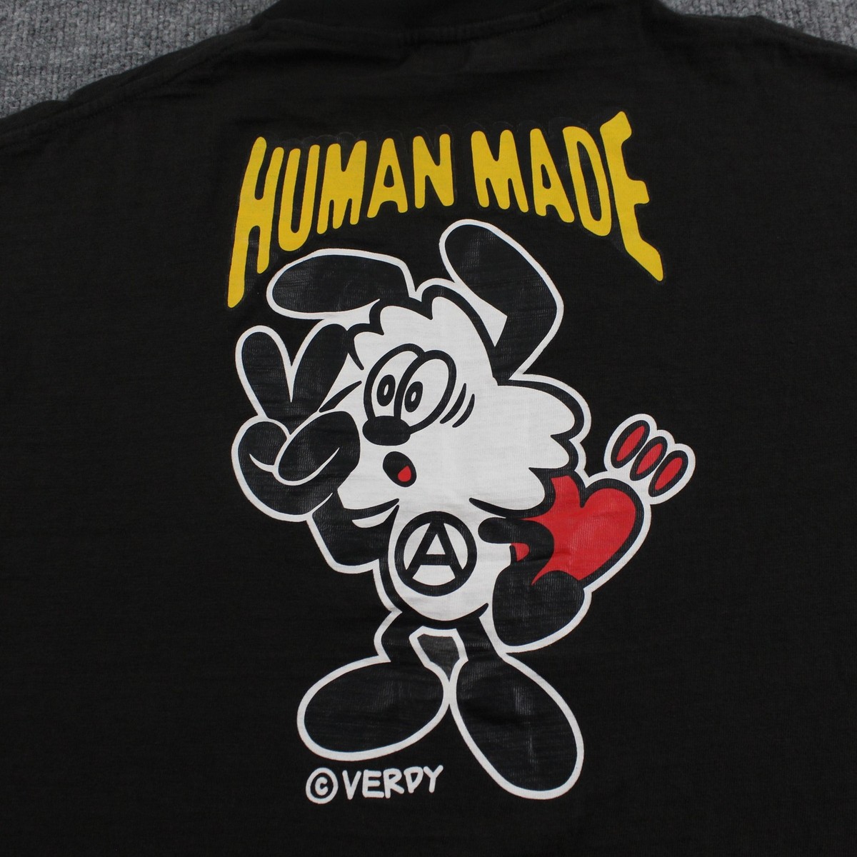 帽子 HUMAN MADE VERDY VICK CAP BLACK Human Made X Verdy Vick 6Panel Twill Cap Black | ของแท้