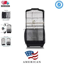 Bird Cage Seed Catcher,Universal Bird Cage Cover Skirt,Adjustable Parakeet Ca...
