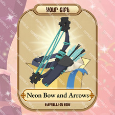 Animal Jam Classic AJC  Neon Bow and Arrows READ DESCRIPTION 