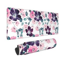 XL Mouse Pad, Cute Flower Large Mouse Pad Gaming, Long Stitched Non-Slip Base...