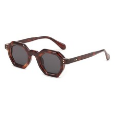 Octagon Sunglasses for Women Thick Frame Sunglasses Fashion Rectangle Sun gla...