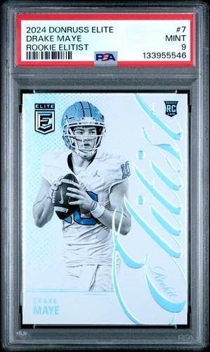 2024 PANINI DONRUSS ELITE RC ELITIST #7 DRAKE MAYE ROOKIE RC PSA 9