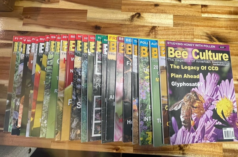 Lot of 25 Bee Culture magazines