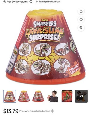 Zuru Smashers Dino Skeleton Volcano Slime Surprise
