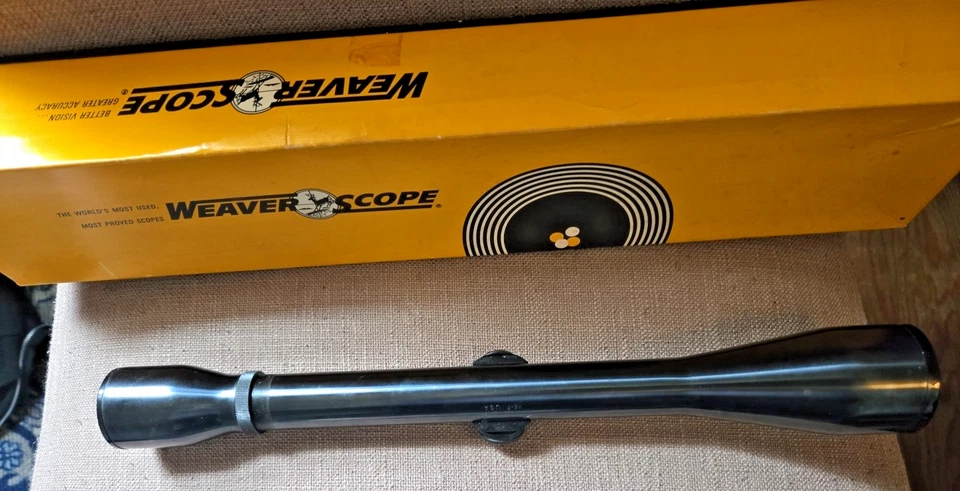 Mira para rifle Weaver K6 60-BI 6x de colección con retícula de punto de mira buen estado EE. UU. Foto 2 de 4