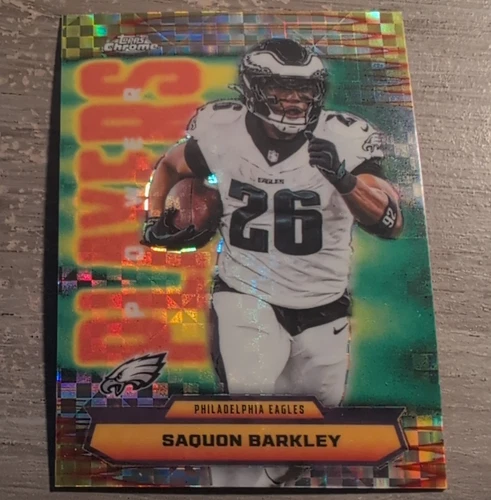 2025 Topps Chrome Power Players X-Factor Saquon Barkley Eagles #PP-13