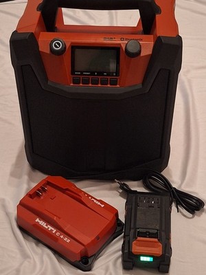 Hilti Nuron Baustellenradio R6-22 DAB Bluetooth  + Akku + Ladegerät - WIE NEU!